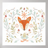 Whimsical Woodland Fox Poster (Voorkant)