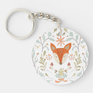 Whimsical Woodland Fox Sleutelhanger