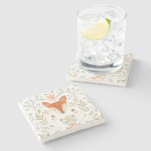 Whimsical Woodland Fox Stenen Onderzetter (Zijkant)