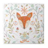 Whimsical Woodland Fox Tegeltje (Voorkant)