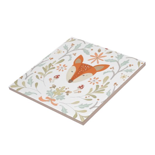 Whimsical Woodland Fox Tegeltje (Zijkant)
