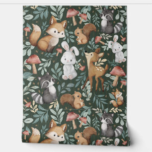 Whimsical Woodland Friends Behang