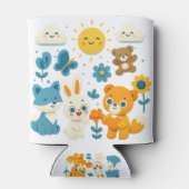 Whimsical Woodland Friends Can Cooler (Achterkant)