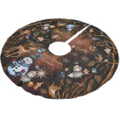 Whimsical Woodland Friends Christmas Tree Skirt Kerstboom Rok (Gekanteld)