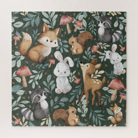 Whimsical Woodland Friends Legpuzzel (Verticaal)