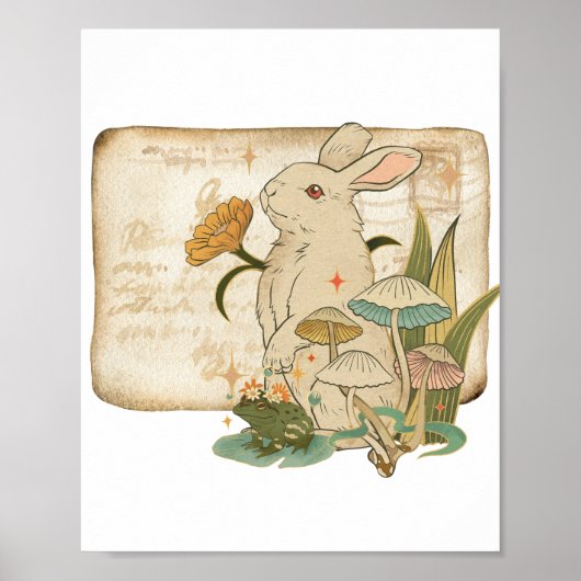 Whimsical Woodland Friends Poster (Voorkant)