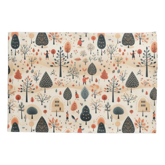 Whimsical Woodland Grove Pillowcase Kussensloop (Achterkant)