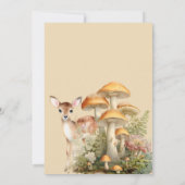 Whimsical Woodland Herten Eerste Verjaardag Kaart (Achterkant)