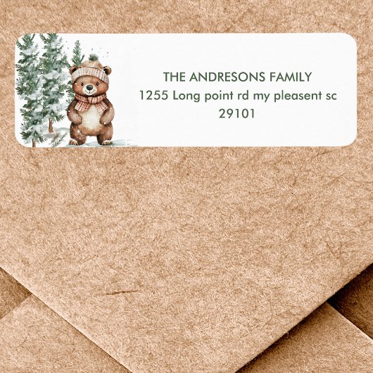 Whimsical Woodland Herten Verjaardag Groen Etiket