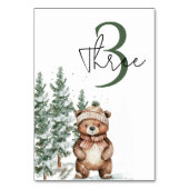 Whimsical Woodland Herten Verjaardag Groen Kaart (Voorkant)