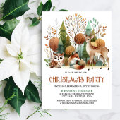 Whimsical Woodland kerstfeest Kaart