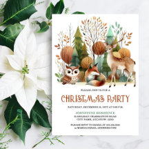 Whimsical Woodland kerstfeest