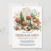 Whimsical Woodland kerstfeest Kaart (Voorkant)