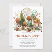 Whimsical Woodland kerstfeest Kaart (Voorkant)