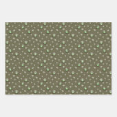 Whimsical Woodland Mushroom Frogs - "Hop Couture" Inpakpapier Vel (Voorkant 3)