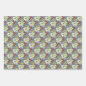 Whimsical Woodland Mushroom Frogs - "Hop Couture" Inpakpapier Vel (Voorkant)