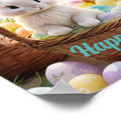 Whimsical Woodland Paashaas, Paashaas, Poster (Hoek)