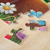 Whimsical Woodland Scene met schattige dieren Legpuzzel (Zijkant)