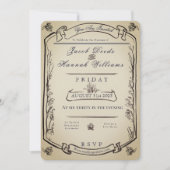 Whimsical Woodland stijl bruiloft uitnodiging (Voorkant)