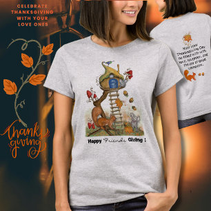 Whimsical Woodland Thanksgiving - Eekhoorn & Muis T-shirt