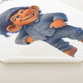 Whimsical Woodland Troll Find Your Magic Gift Sherpa Deken (3/4)