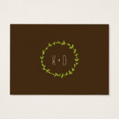 Whimsical Woodland Vossen Bruiloft Gift Labels / K Visitekaartje (Achterkant)