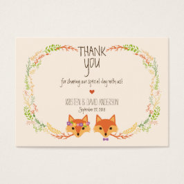 Whimsical Woodland Vossen (Ivoor) Gift Labels / Ka Visitekaartje