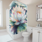 Whimsical Woodland Waterlily, Waterlily, Douchegordijn (In situ)