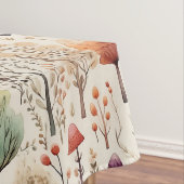 Whimsical Woodland Waterverf Forest Tafelkleed (Voorbeeld)