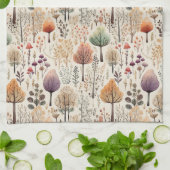 Whimsical Woodland Waterverf Forest Theedoek (Gevouwen)