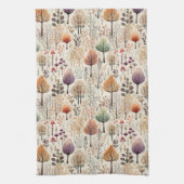 Whimsical Woodland Waterverf Forest Theedoek (Verticaal)