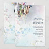 Whimsical Woodland Wildflower Meadow Script Kaart (Voorkant / Achterkant)