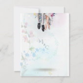 Whimsical Woodland Wildflower Meadow Script RSVP Kaartje (Achterkant)