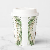 Whimsical Woodland Wonders: Botanische en Dieren Papieren Bekers (Links)