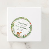 Whimsical Woodland Wreath Dank je Bedankjes Labels (In situ)