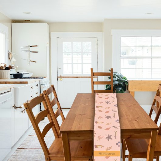 Whimsical Woodlands Herfst Thanksgiving aanpassen Korte Tafelloper