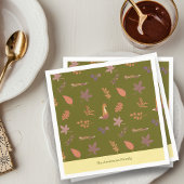 Whimsical Woodlands Herfst Vibes personaliseren fa Servet
