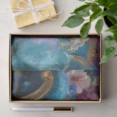 Whimsical Woolly Mammoth Tutu Dinosaurus Decoupage Tissuepapier (Geschenk)