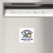 Whimsical Workout Cat Magneet (Insitu (Vaatwasser))