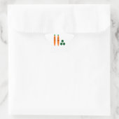 Whimsical Wortelen en Erwten Ster Sticker (Tas)