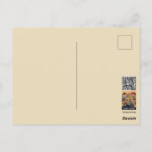 Whimsical WPA-stijl reizen Briefkaart (Achterkant)