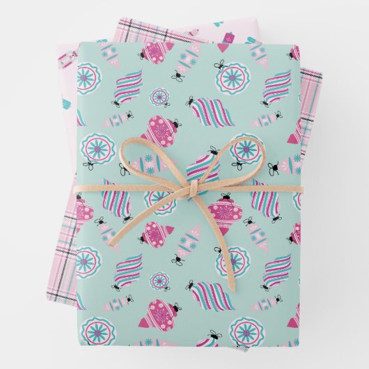 Whimsical Wrapping Paper Set van 3 vellen (In situ)