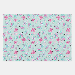 Whimsical Wrapping Paper Set van 3 vellen