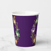 Whimsical Wreath Border Adorned With Witchy Toads Papieren Bekers (Links)