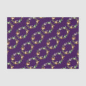 Whimsical Wreath Border Adorned With Witchy Toads Tissuepapier (Voorkant)