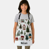 Whimsical Xmas Apron – Child’s Name Schort (Insitu)