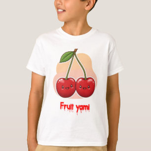 Whimsical Yami Fruit Cherries – Schattigee vriends T-shirt