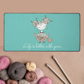 Whimsical Yarn Lover Meisje  Bureaumat