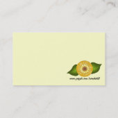 Whimsical Yellow Daisy Visitekaartje (Achterkant)