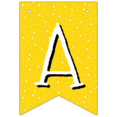 Whimsical Yellow Happy Birthday Vlaggetjes (Derde vlag)